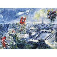 Puzzle Eurographics - Marc Chagall: Le Bouquet de Paris, 1000 Teile