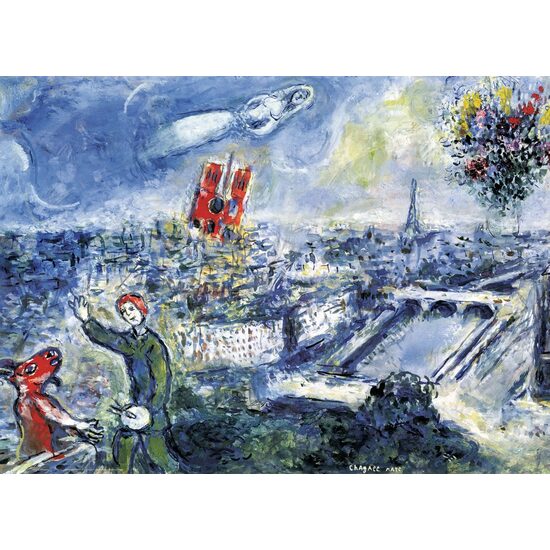 Puzzle Eurographics - Marc Chagall : Le Bouquet de Paris, 1000 pièces