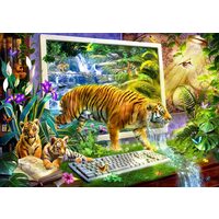 Puzzel Bluebird - Tijger komt tot leven, 1500 stukjes