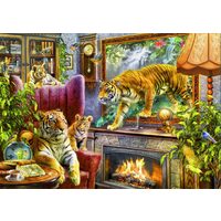 Puzzel Bluebird - Tijgers komen tot leven, 2000 stukjes