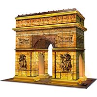 Ravensburger 3D-Puzzle - Triumphbogen bei Nacht, 216 Teile, mit LED