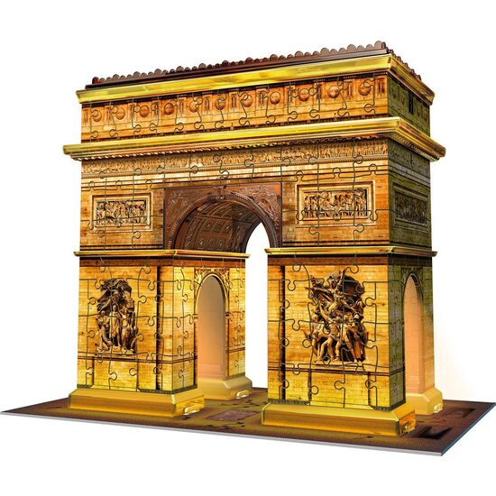 Ravensburger 3D-Puzzle - Triumphbogen bei Nacht, 216 Teile, mit LED