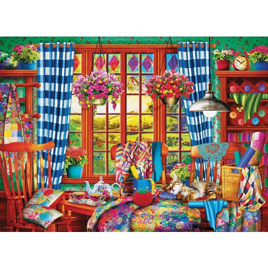 Puzzle Eurographics - Patchwork Craft Room, 1000 Teile
