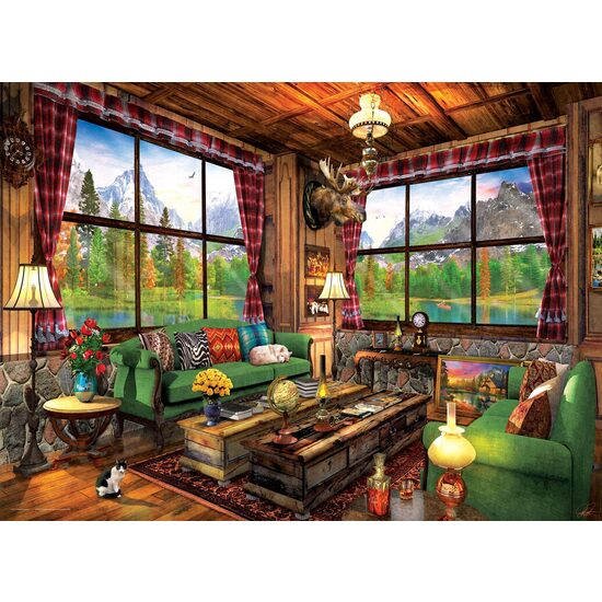 Puzzel Eurographics - Dominic Davison: Gezellige hut, 1000 stukjes