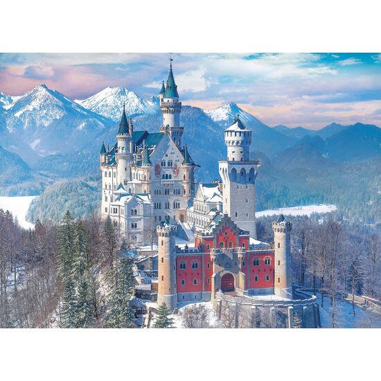 Puzzle Eurographics - Neuschwanstein in Inverno, Germania, 1000 pezzi
