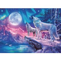 Ravensburger phosphoreszierendes Puzzle - Star Line - Wolf, 500 Teile