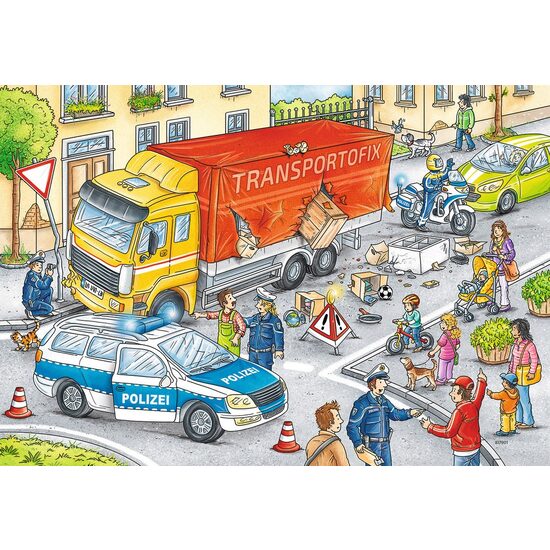 Puzzle Ravensburger - Héros en action, 2x24 pièces