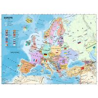 Puzzle Ravensburger - Europakarte auf Französisch, 200 Teile XXL