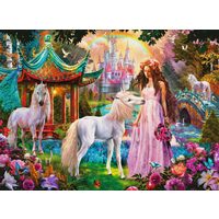 Puzzle Ravensburger - Prinzessin mit Einhorn, 100 Teile XXL, glänzend
