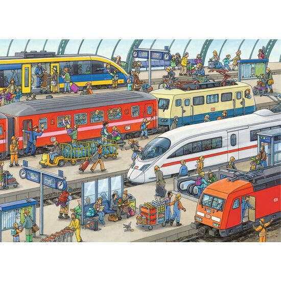 Puzzle Ravensburger - Stazione ferroviaria, 60 pezzi
