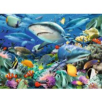 Puzzle Ravensburger - Riff der Haie, 100 Teile XXL