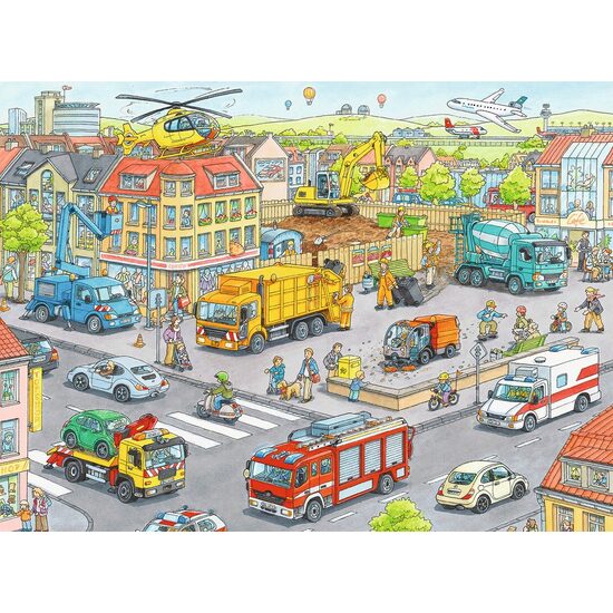 Puzzle Ravensburger - Transport, 100 Teile XXL