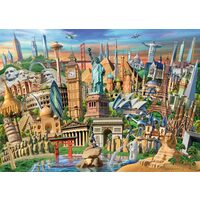 Puzzle Ravensburger - Wahrzeichen der Welt, 1000 Teile