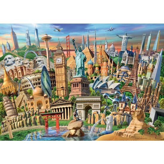 Puzzle Ravensburger - Wahrzeichen der Welt, 1000 Teile