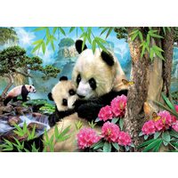 Puzzle Educa - Panda, 1000 Teile, inklusive Kleber
