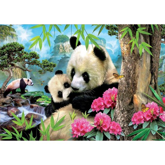 Puzzle Educa - Panda, 1000 Teile, inklusive Kleber