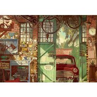 Puzzle Educa - Arly Jones: Old Garage, 1500 Teile, inklusive Kleber