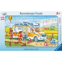 Puzzle Ravensburger - Krankenwagen, 15 Teile