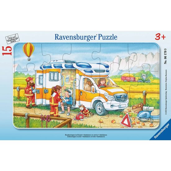 Puzzle Ravensburger - Ambulanza, 15 pezzi