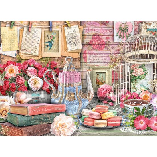 Puzzle Ravensburger - Tea Party Vintage, 500 pièces