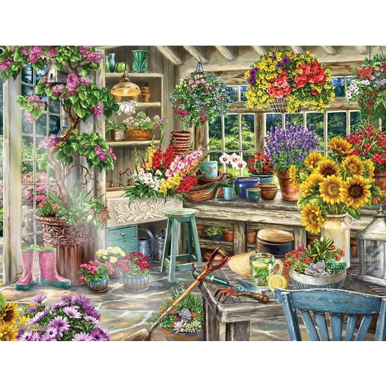Puzzle Ravensburger - Idyllischer Garten, 2000 Teile