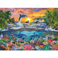Puzzle Ravensburger - Paradis tropical, 100 pièces XXL
