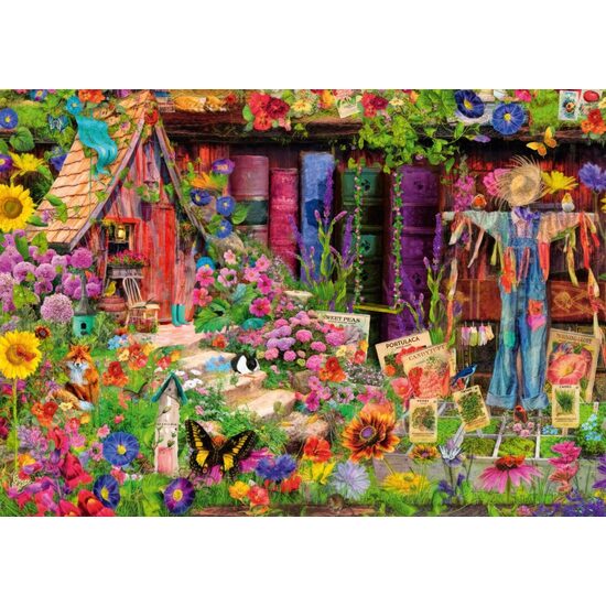 Bluebird-Puzzle – A Stewart: Der Garten der Vogelscheuche, 1000 Teile