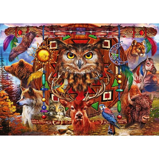 Puzzle Bluebird - Marchetti Ciro: Tiertotem, 1000 Teile