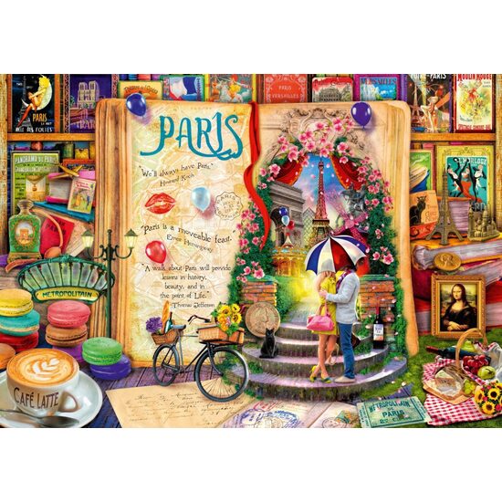 Bluebird-Puzzle - A Stewart: Das Leben ist ein offenes Buch Paris, 4000 Teile
