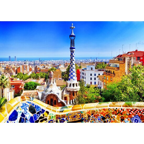 Puzzle Bluebird - Park Guell, Barcelona, 1000 piese