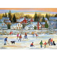 Puzzel Eurographics - Avondschaatsen, 1000 stukjes