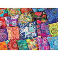 Puzzel Eurographics - Indiase kussens, 1000 stukjes