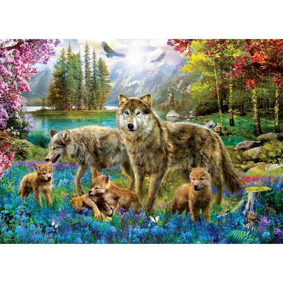 Puzzle Eurographics - Fantasía del Lago del Lobo, 500 piezas XXL
