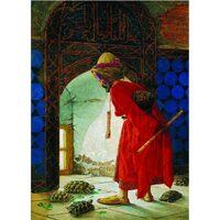 Puzzle Gold Puzzle - Osman Hamdi Bey: L'addestratore di tartarughe, 1000 pezzi