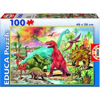 Puzzle Educa - Dinosaurier, 100 Teile