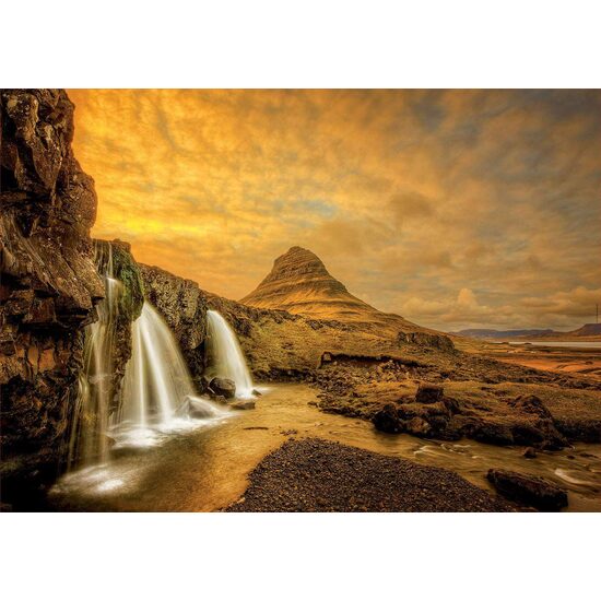 Puzzle Educa - Wasserfall Kirkjufellsfoss, Island, 1000 Teile