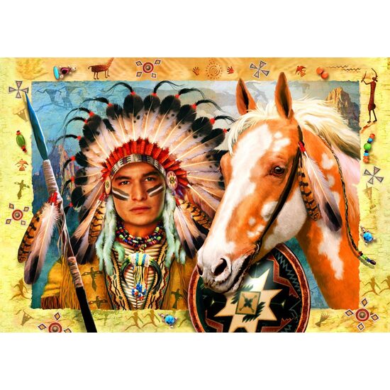 Puzzle Bluebird - Indianerhäuptling, 1500 Teile