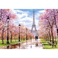 Puzzle Castorland - Passeggiata romantica a Parigi, 1000 pezzi