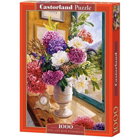 Puzzle Castorland - Natura morta con ortensie, 1000 pezzi