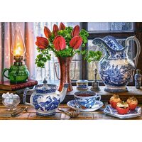 Puzzle Castorland - Stillleben mit Tulpen, 1500 Teile