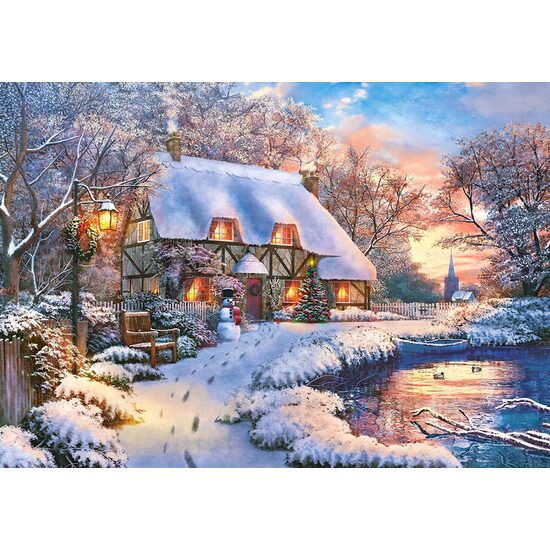 Puzzle Castorland - Winter Cottage, 500 Teile