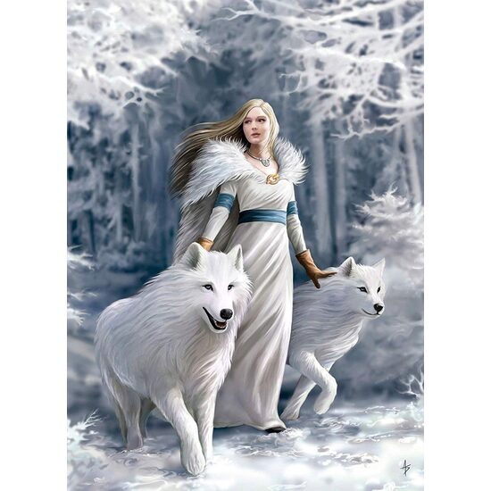 Puzzle Clementoni - Anne Stokes: Guardiani dell'Inverno, 1000 pezzi