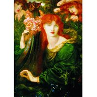 Puzzle Puzzle Oro - Dante Gabriel Rossetti: La Ghirlandata, 1000 pezzi