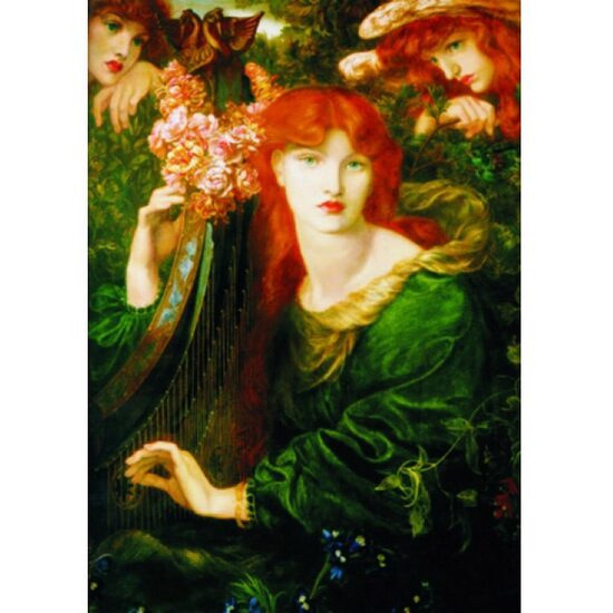 Puzzle Puzzle Or - Dante Gabriel Rossetti : La Ghirlandata, 1000 pièces