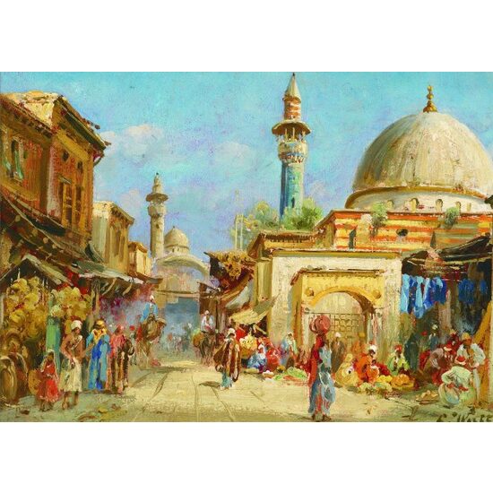 Puzzle Goldpuzzle - Carl Wuttke: Orientalist Street View, 1000 Teile