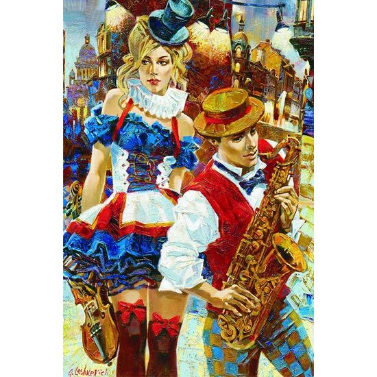 Puzzle Goldpuzzle - Kabarett, 2000 Teile