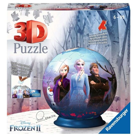 Ravensburger Globus-Puzzle - 3D Frozen II, 72 Teile