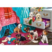 Puzzle Castorland - Welpen im Garten, 300 Teile