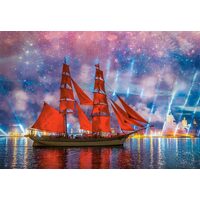Puzzle Castorland - Rote Fregatte, 1000 Teile