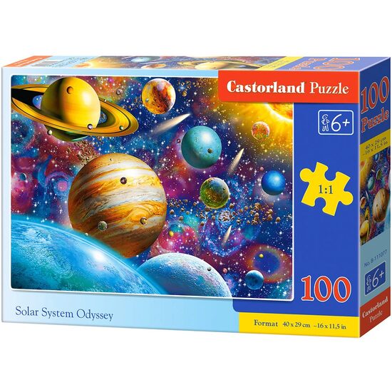 Puzzle Castorland - Odyssee des Sonnensystems, 100 Teile